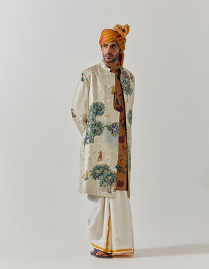 Matrix Jacket Silk Brocade White Golfer