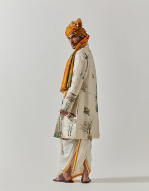 Matrix Jacket Silk Brocade White Golfer