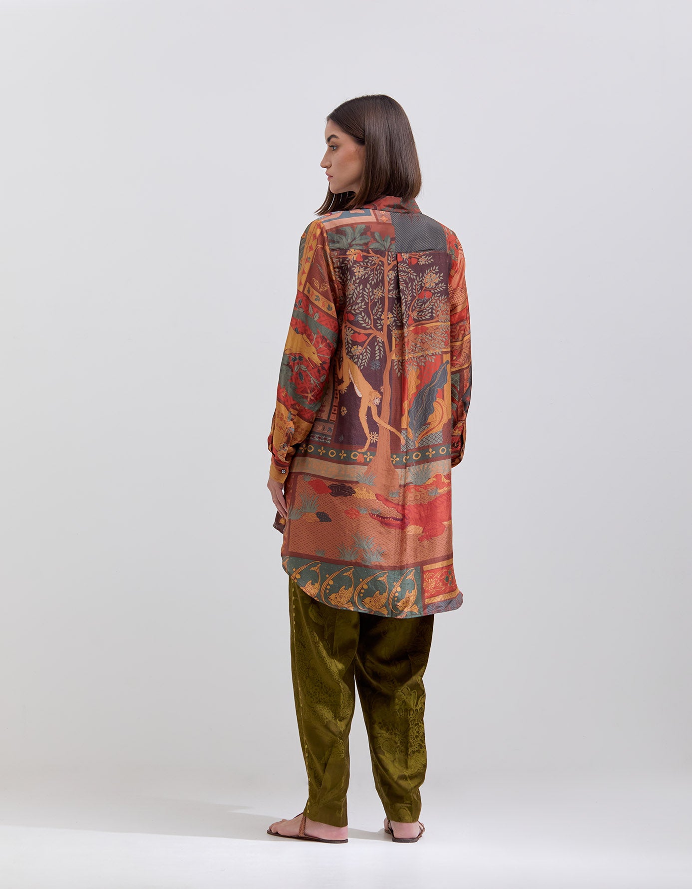 Udaan Shirt Silk Terracotta