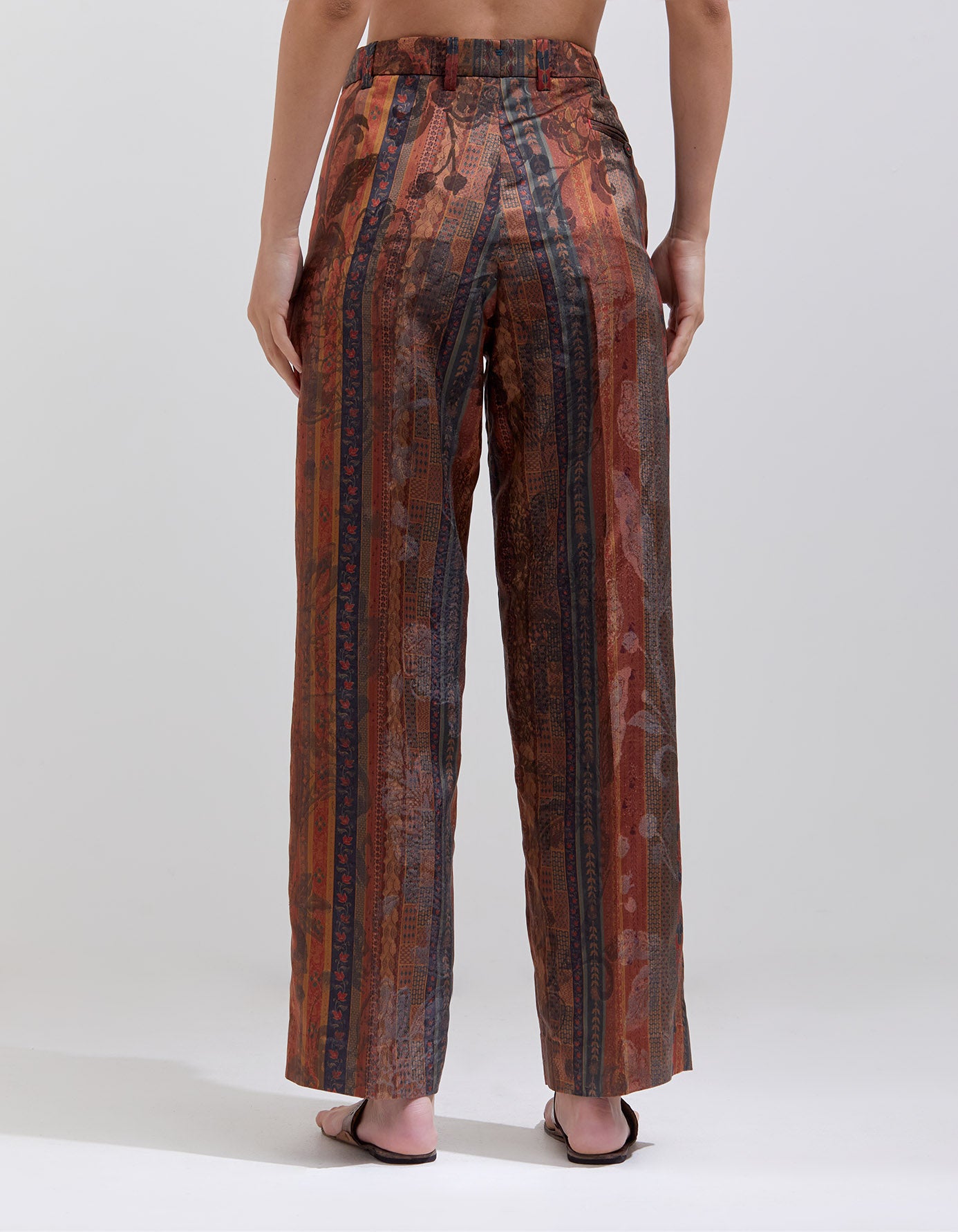 Janbaaz Bomber Jacket Silk Damask Terracotta