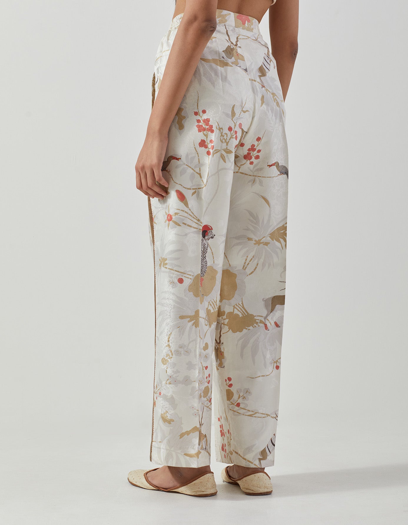 Footloose Pyjama Silk Damask Ivory