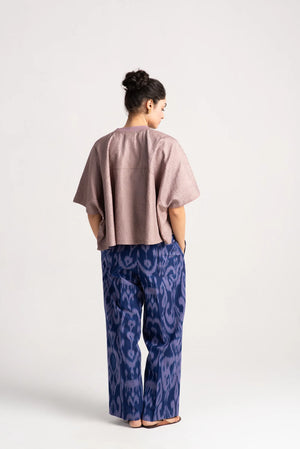 Chandrika Trousers Cotton Ikat Indigo