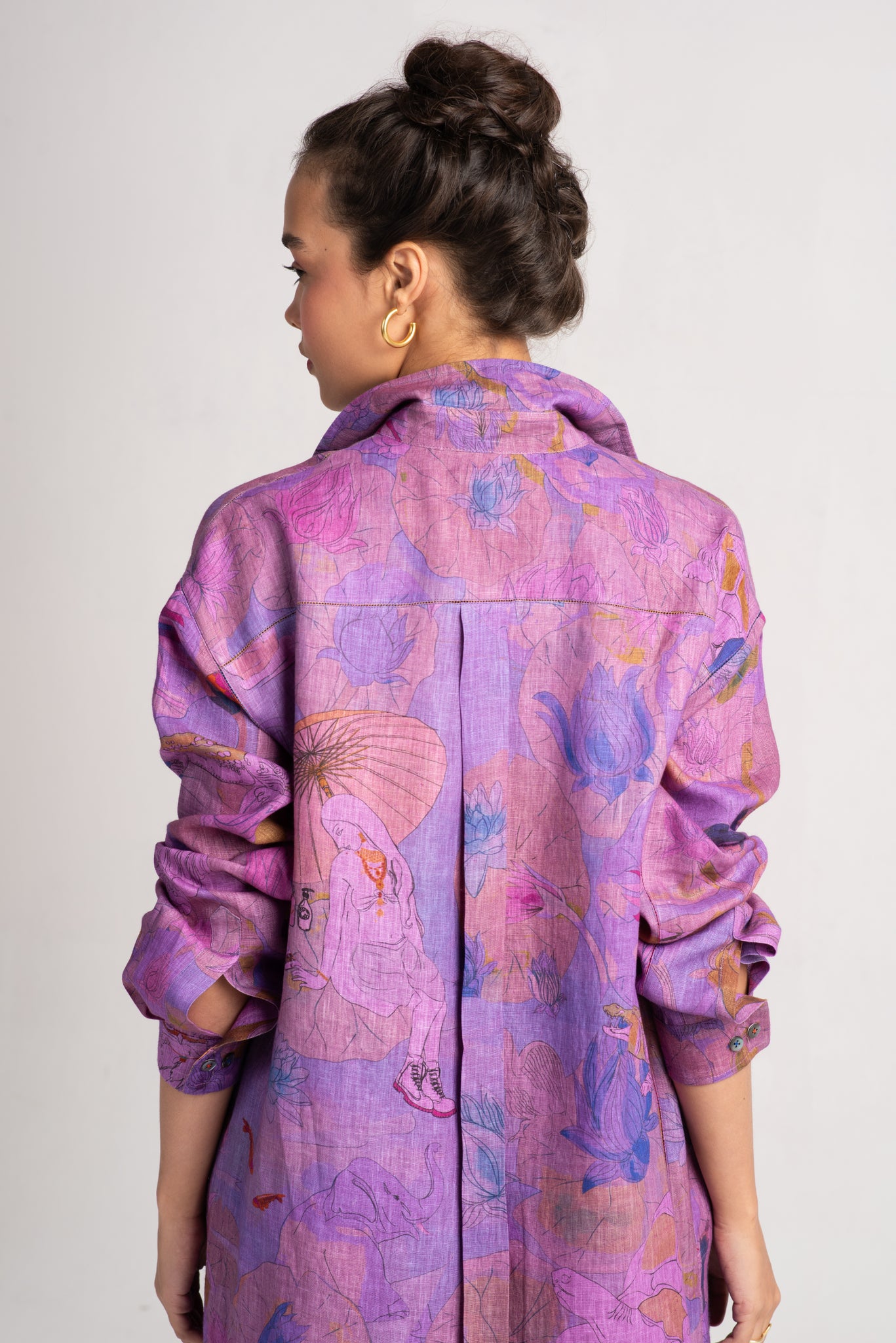 Udaan Shirt Linen Amethyst